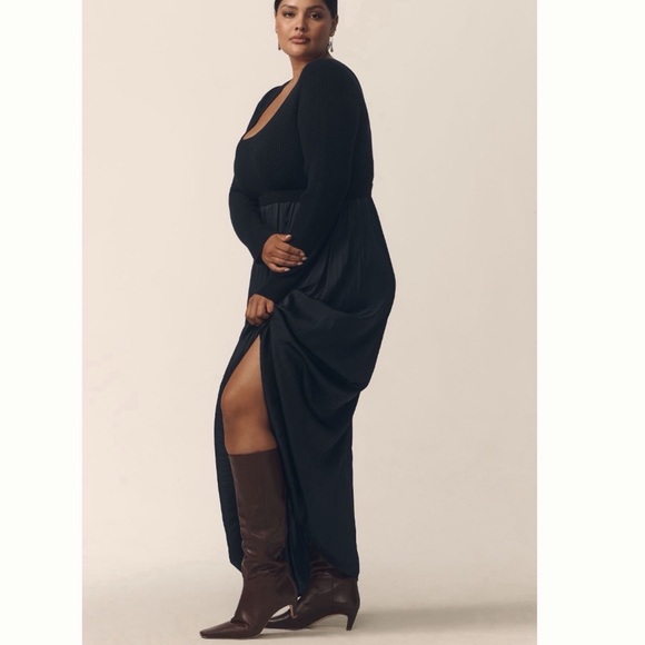 NWT Anthropologie The Thea Twofer Sweater Dress: Scoop-Neck Edition, M - Picture 5 of 11